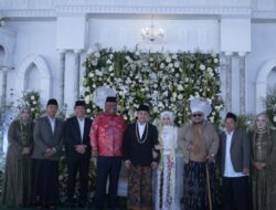 Plt. Bupati Lampung Tengah Hadiri Resepsi Pernikahan Gus Ifad dan Ning Najwa, Pererat Silaturahmi